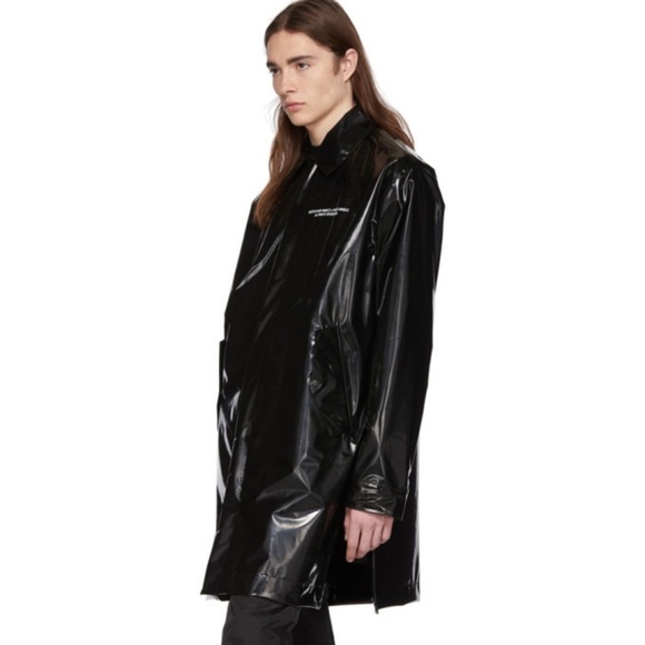 Palm Angels Black waterproof Raincoat 48 S - Picture 8 of 16